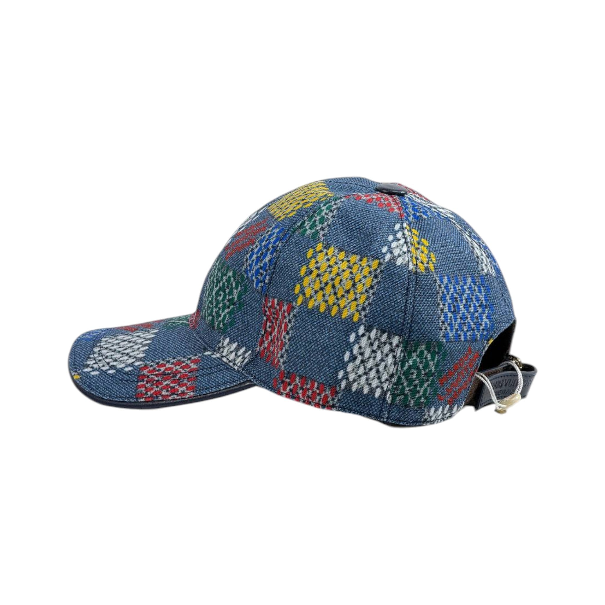 🟦 Louis Vuitton Patchwork Monogram Cap | Luxury Denim Style Hat 🎯 - MASTERPIECE
