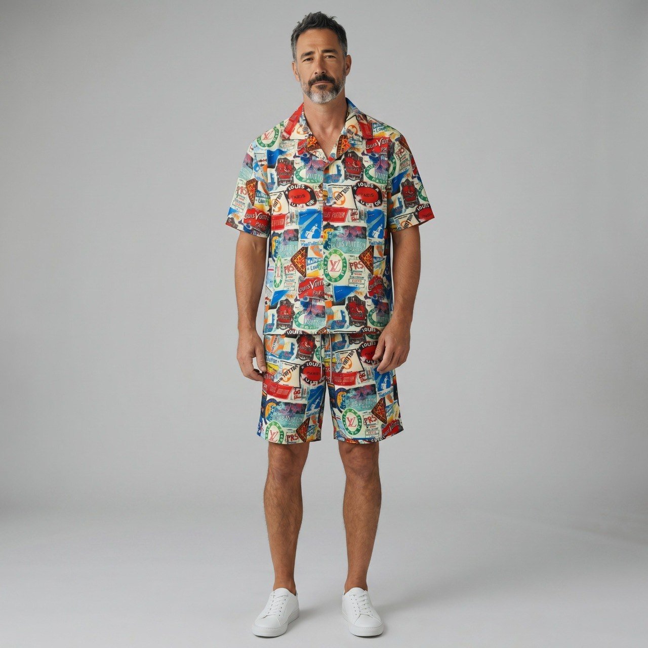 🌴 Louis Vuitton Postcard Resort Co-Ord Set ✈️🏖️ - MASTERPIECE