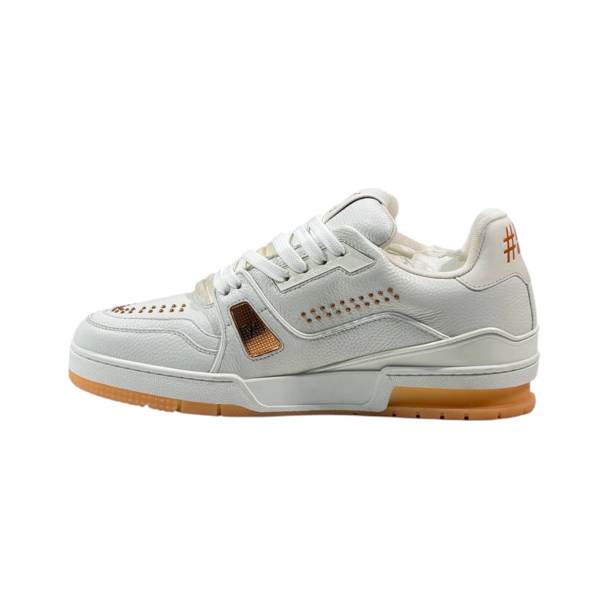 🤍🧡 Louis Vuitton Premium Court Sneakers 👟✨ - MASTERPIECE