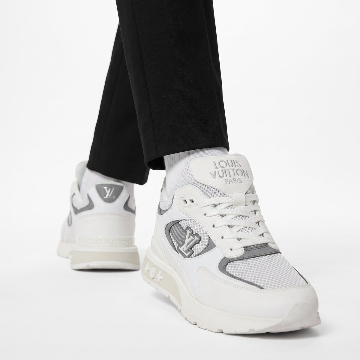 Louis Vuitton Runner – White Grey Sneakers 👟✨ - MASTERPIECE