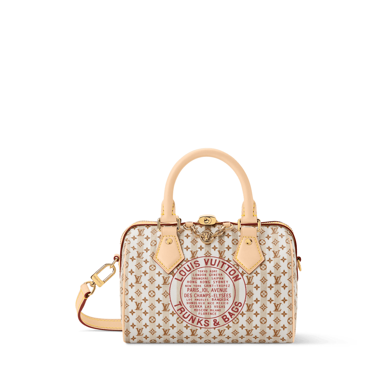 Louis Vuitton Satchel – Beige Monogram Trunks 👜 - MASTERPIECE