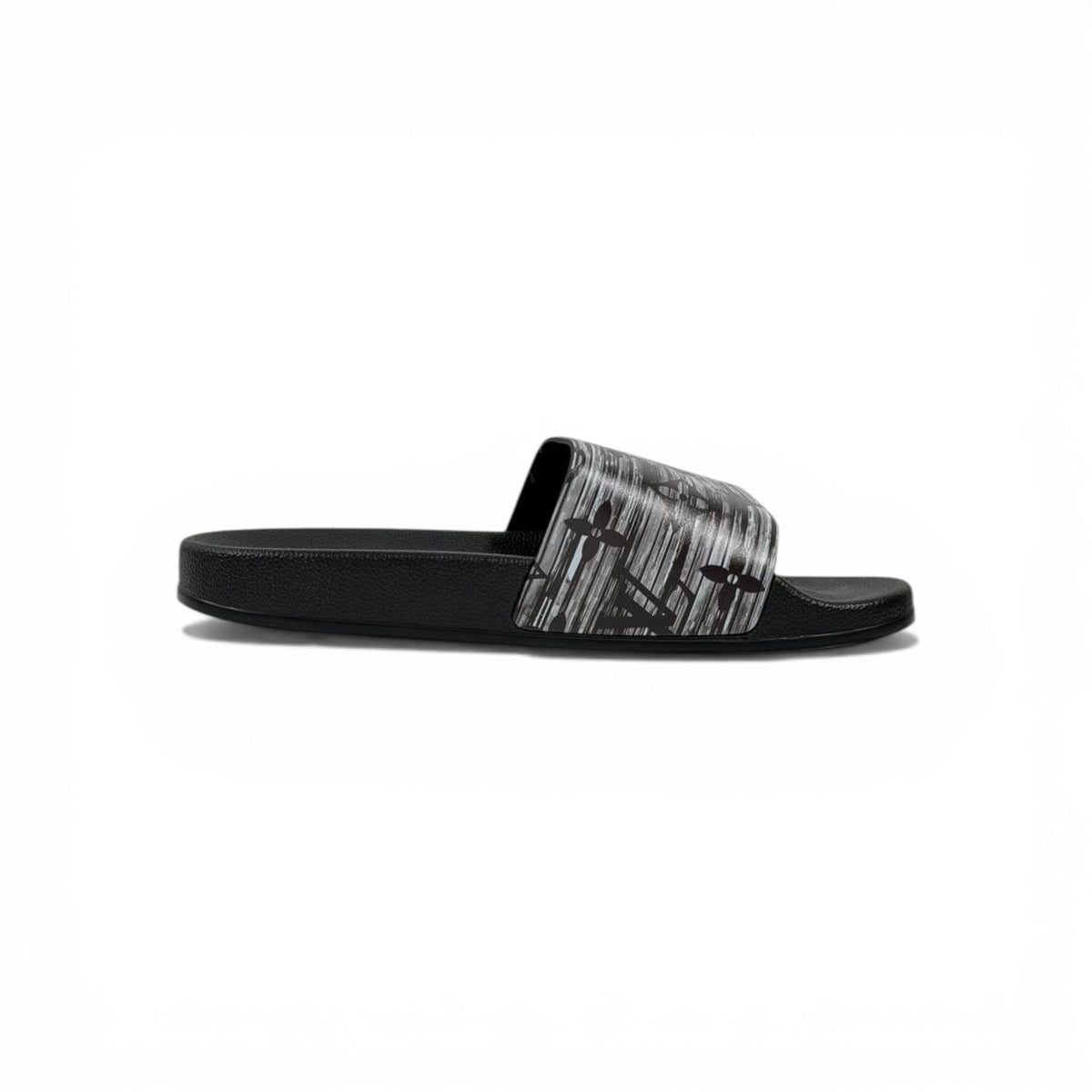 🖤 Louis Vuitton Slides – Grey Monogram Brush Edition 🎨🔥 - MASTERPIECE