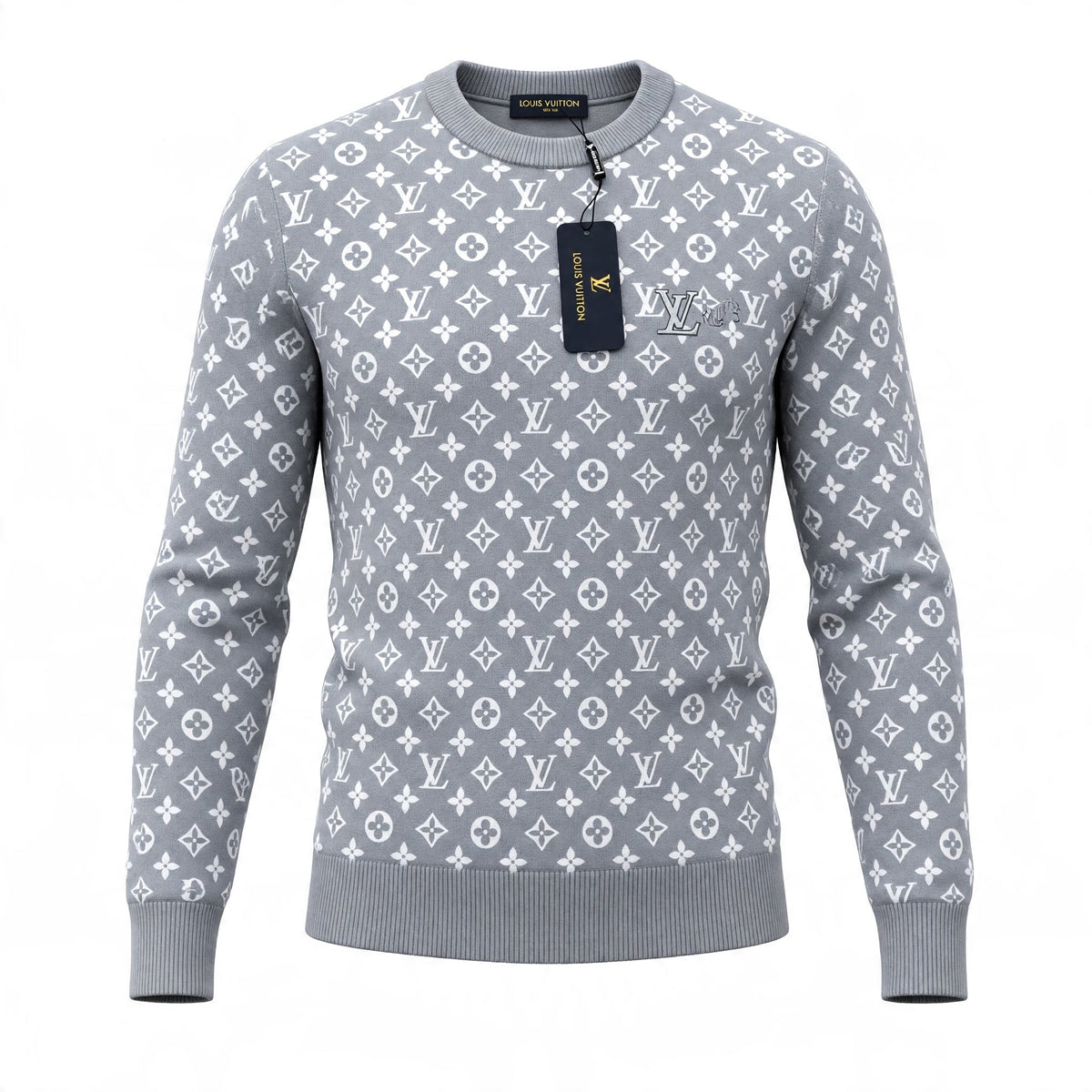Louis Vuitton Sweater – Grey Monogram - MASTERPIECE