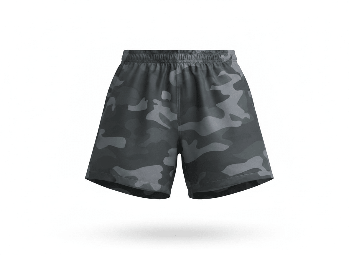 Men’s Dark Camouflage Swim Shorts 🖤🌊 - MASTERPIECE