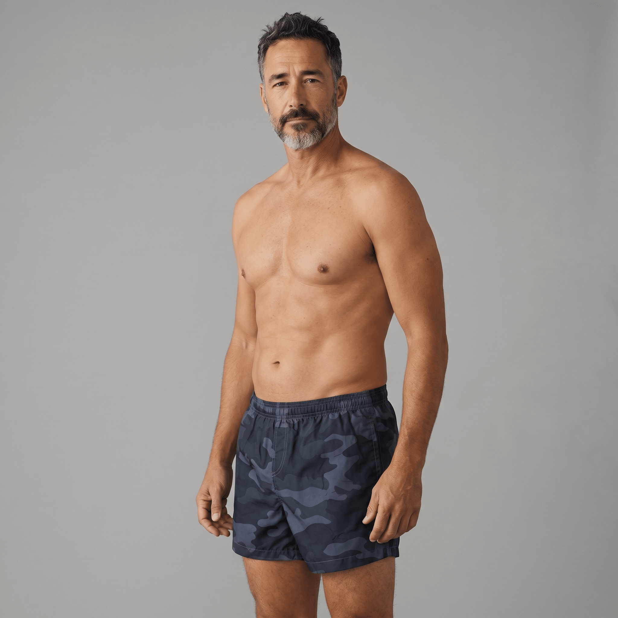 Men’s Dark Camouflage Swim Shorts 🖤🌊 - MASTERPIECE
