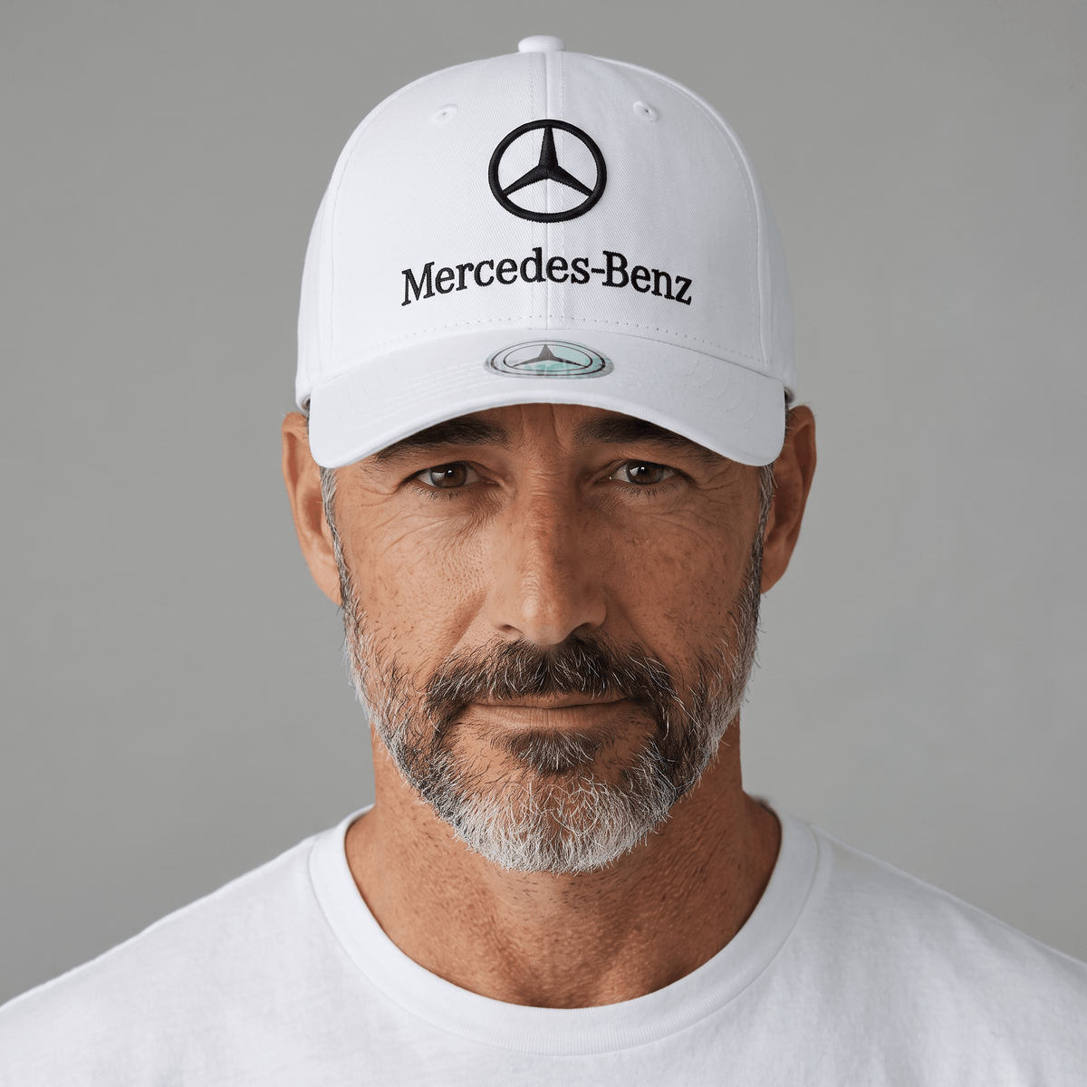Mercedes-Benz Classic Logo Baseball Cap — White - MASTERPIECE