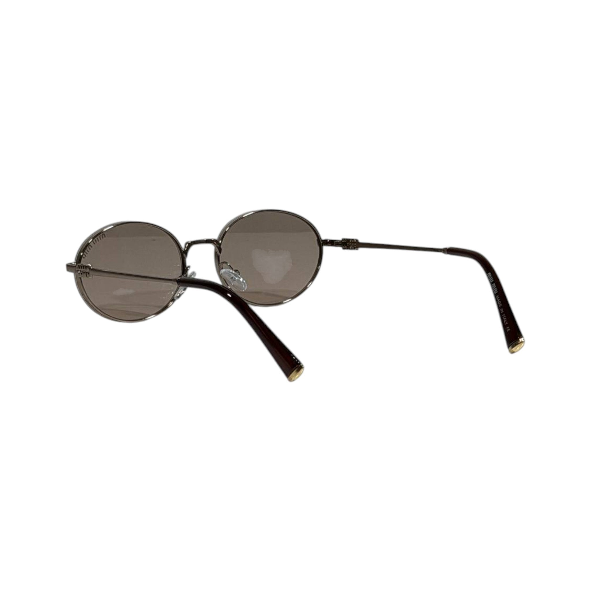 Miu Miu Gold Round Metal Sunglasses ✨🤎 Luxury Women Vintage Designer Shades - MASTERPIECE