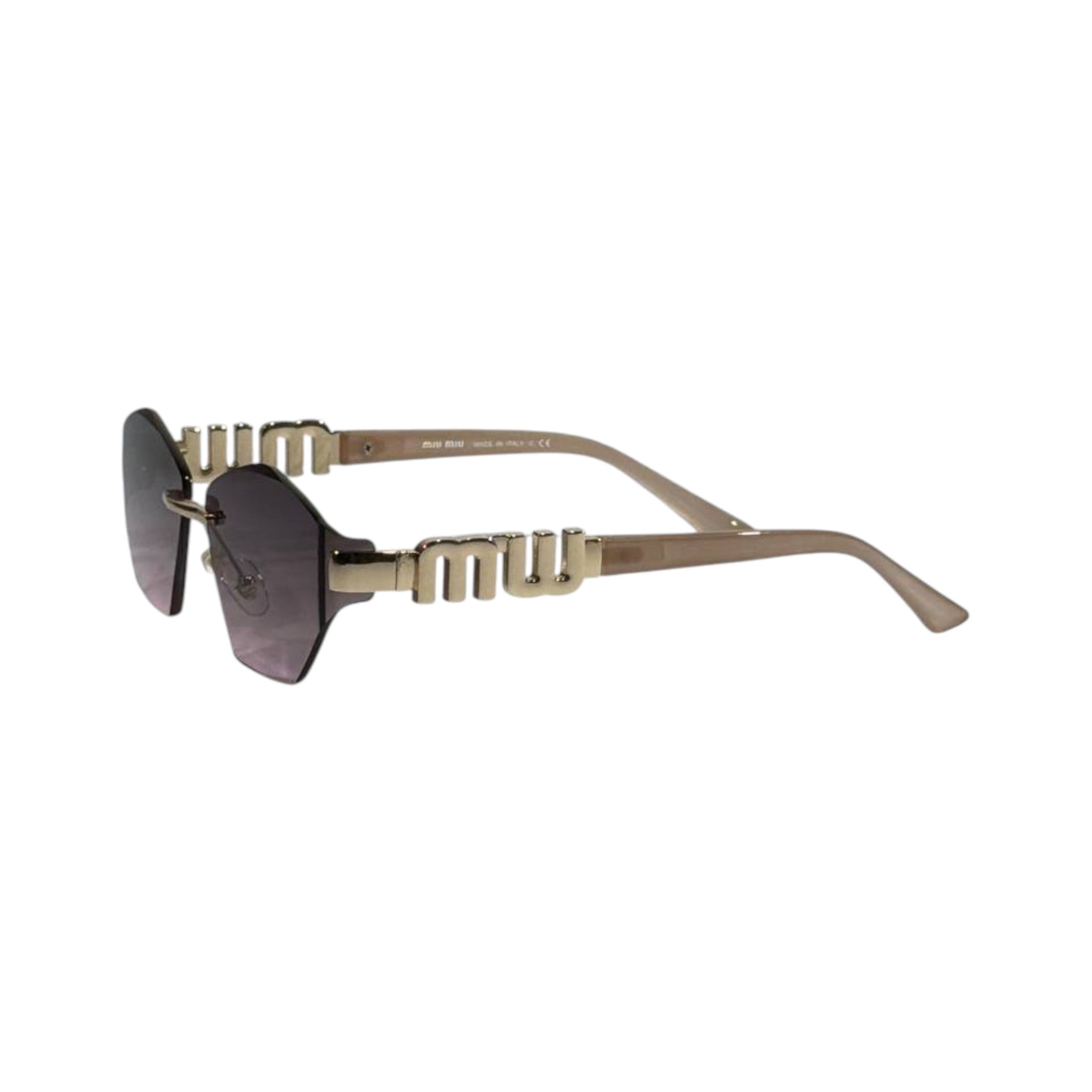 Miu Miu Inspired Geometric Sunglasses – Gold Statement Edition ✨🤎 - MASTERPIECE