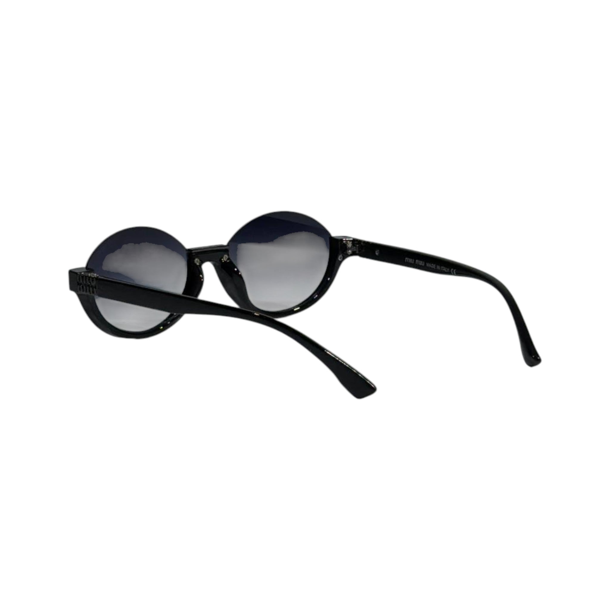 Miu Miu Round Sunglasses – Black Minimal Luxe 🖤✨ - MASTERPIECE