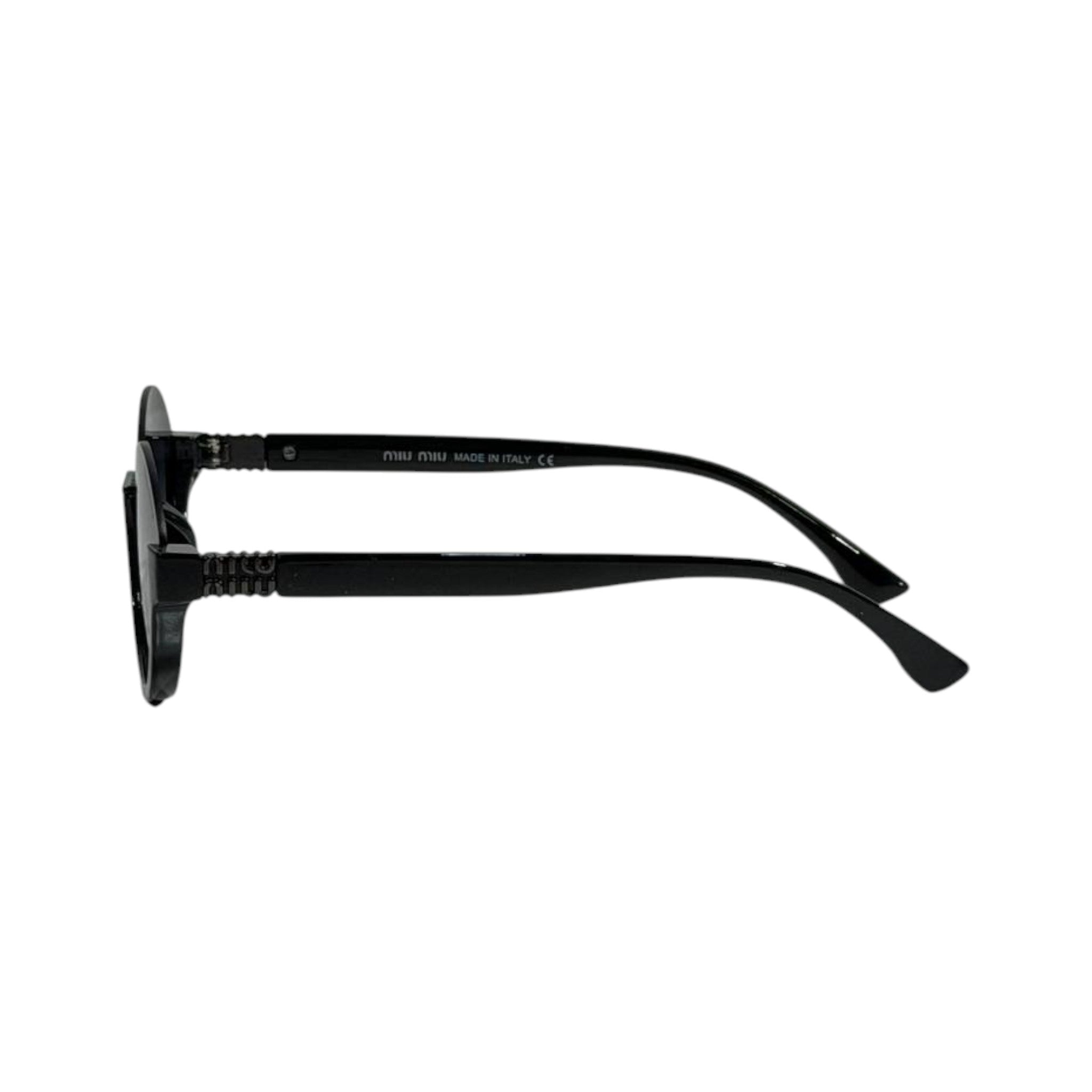 Miu Miu Round Sunglasses – Black Minimal Luxe 🖤✨ - MASTERPIECE