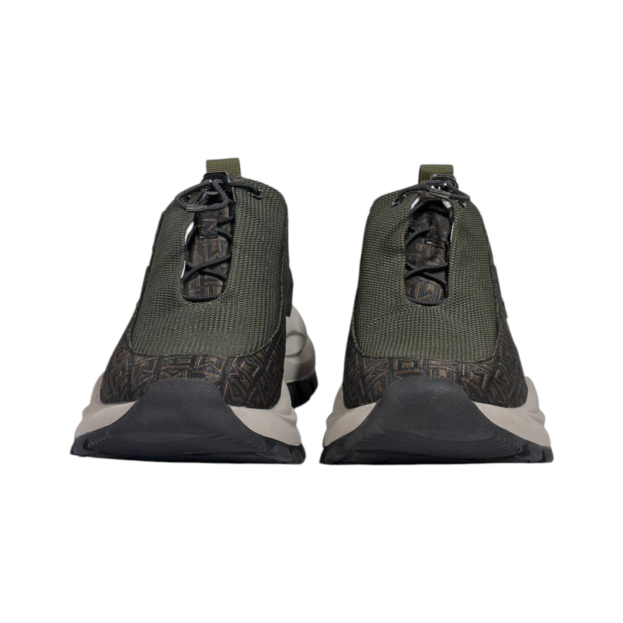 🤎 Moncler Monaco Brown Patterned Sneakers 👟✨ - MASTERPIECE