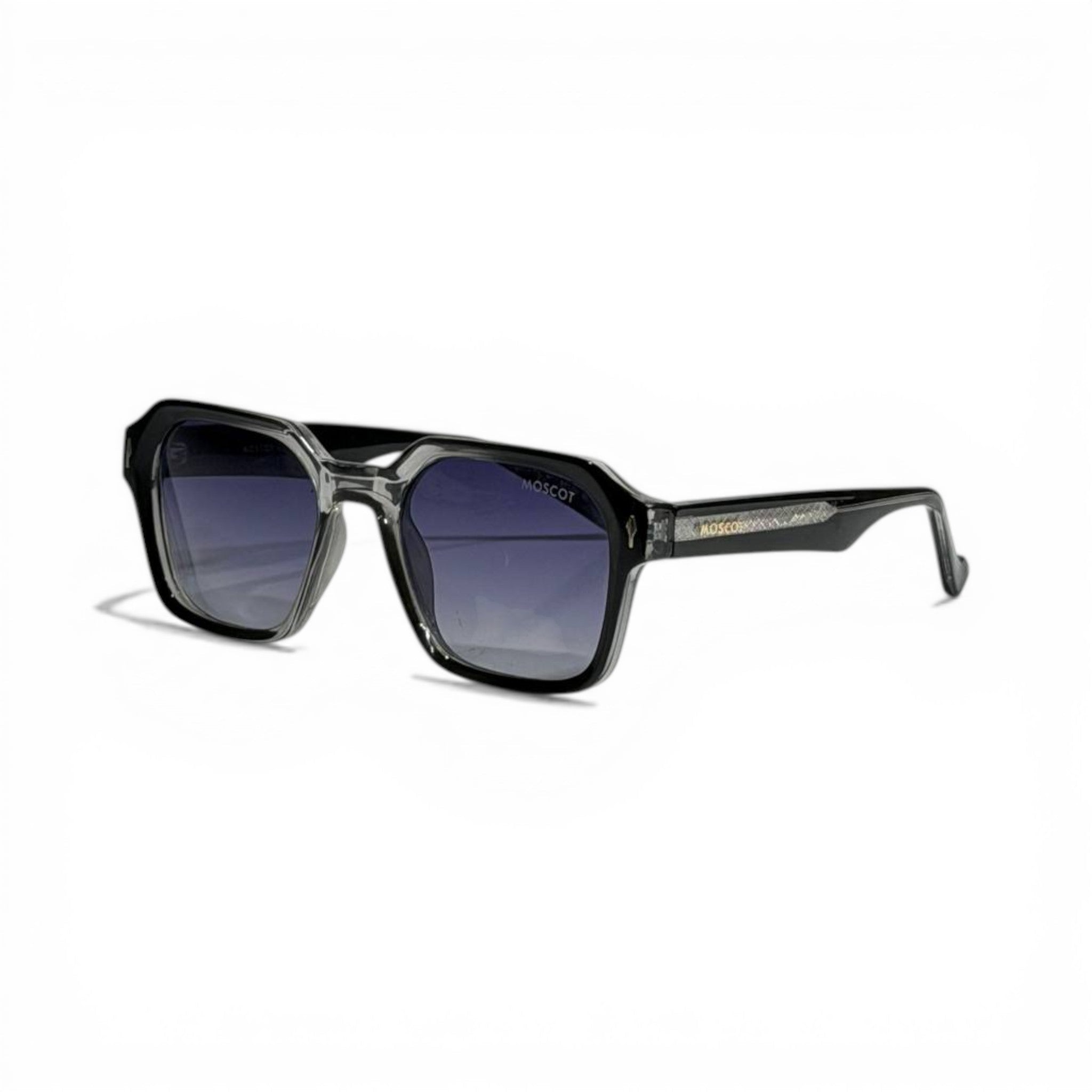 MOSCOT Black Crystal Square Sunglasses – Gradient Lens Luxury Edition 🕶️✨ - MASTERPIECE