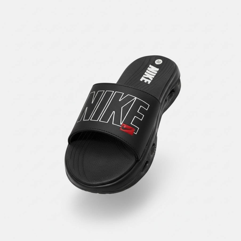 Nike Air Cushion Slides ⚫🔥 | Bold Comfort Performance Edition 👟💨 - MASTERPIECE
