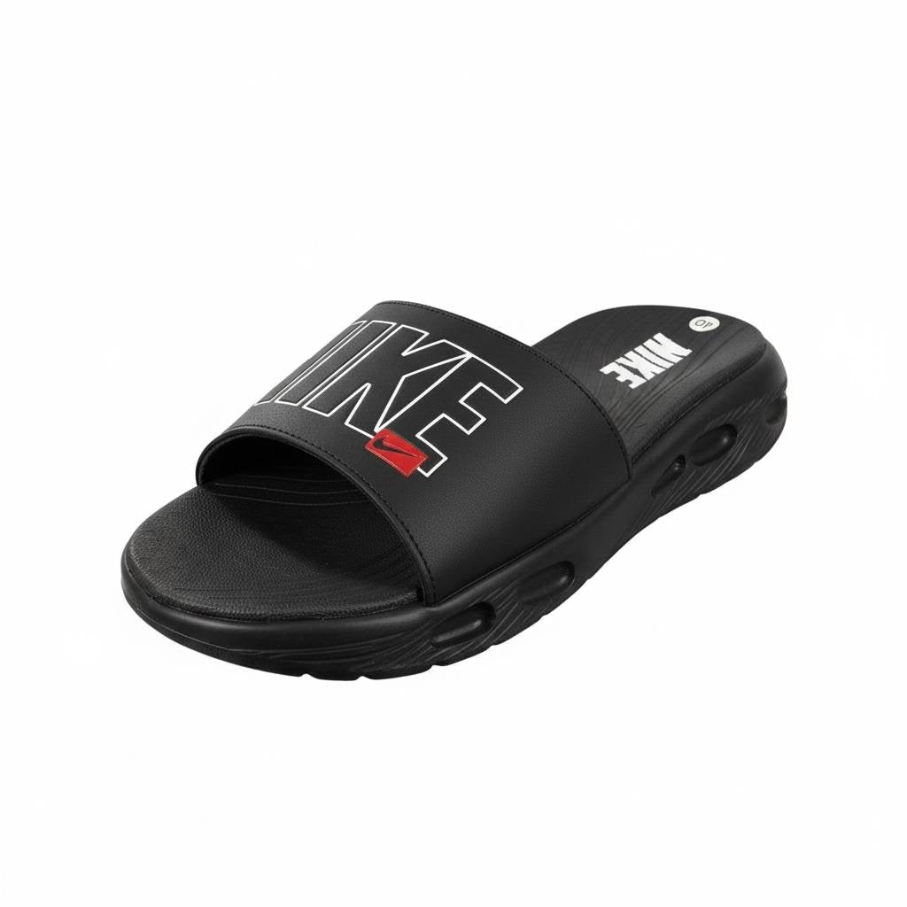 Nike Air Cushion Slides ⚫🔥 | Bold Comfort Performance Edition 👟💨 - MASTERPIECE