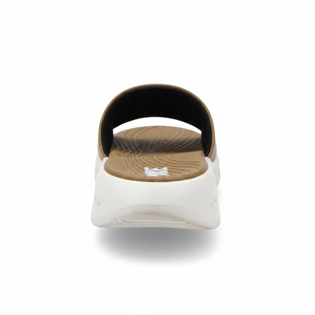 Nike Air Cushion Slides Tan & White 🤎🤍 | Premium Comfort Summer Edition 👟🔥 - MASTERPIECE