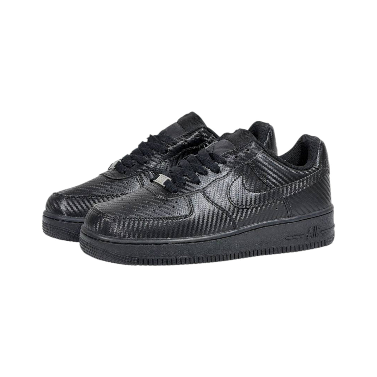 🖤🔥 Nike Air Force 1 Low Carbon Fiber Triple Black Sneakers – Luxury Streetwear Classic Shoes 👟⚡ - MASTERPIECE