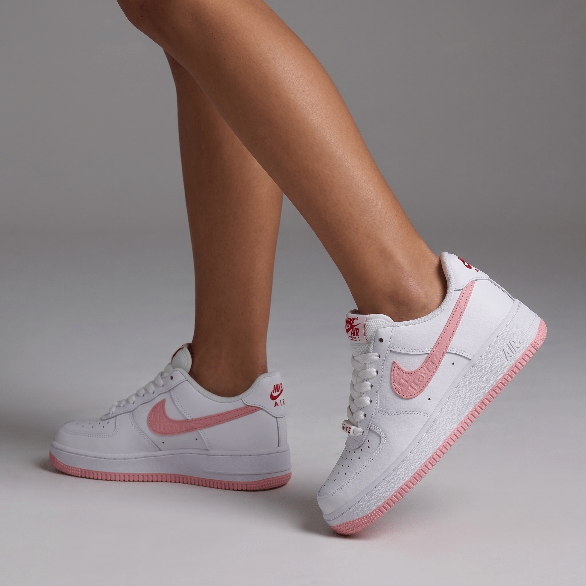 Nike Air Force 1 Pink Embroidery 🤍🌸👟 - MASTERPIECE