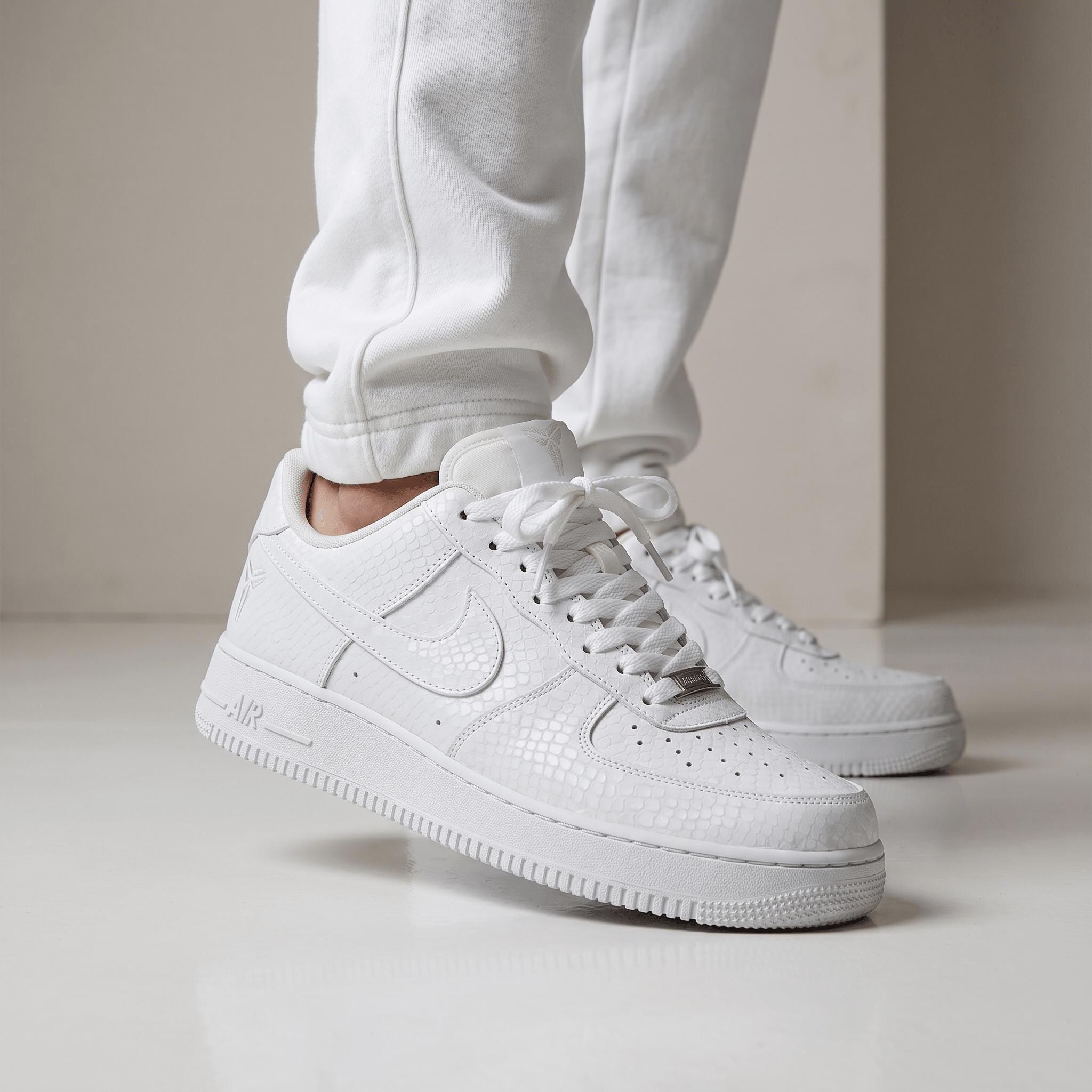 🤍 Nike Air Force 1 Triple White Luxe Edition 👟✨ - MASTERPIECE