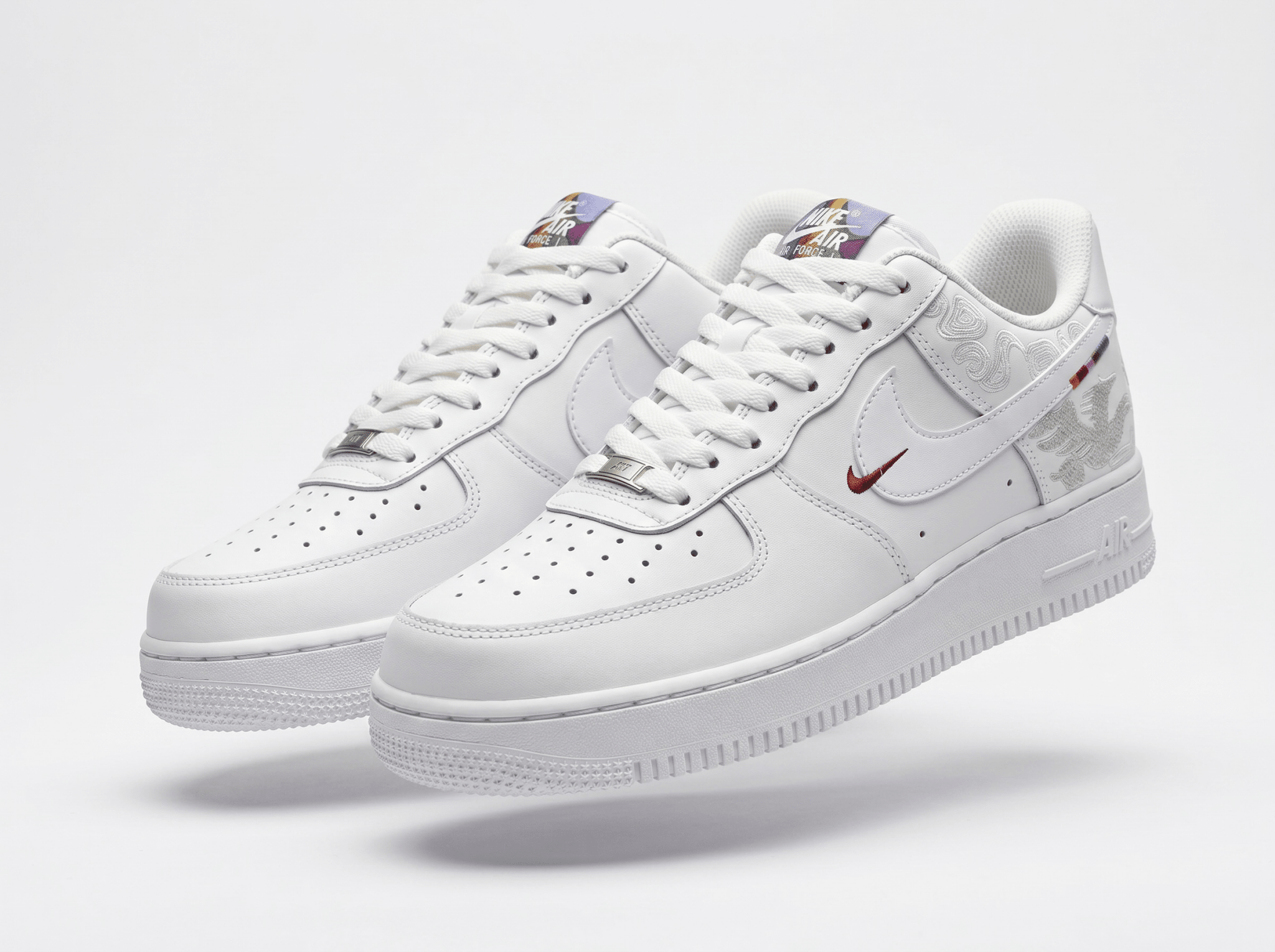 Nike Air Force 1 White Embroidered Monogram 🤍👟✨ - MASTERPIECE