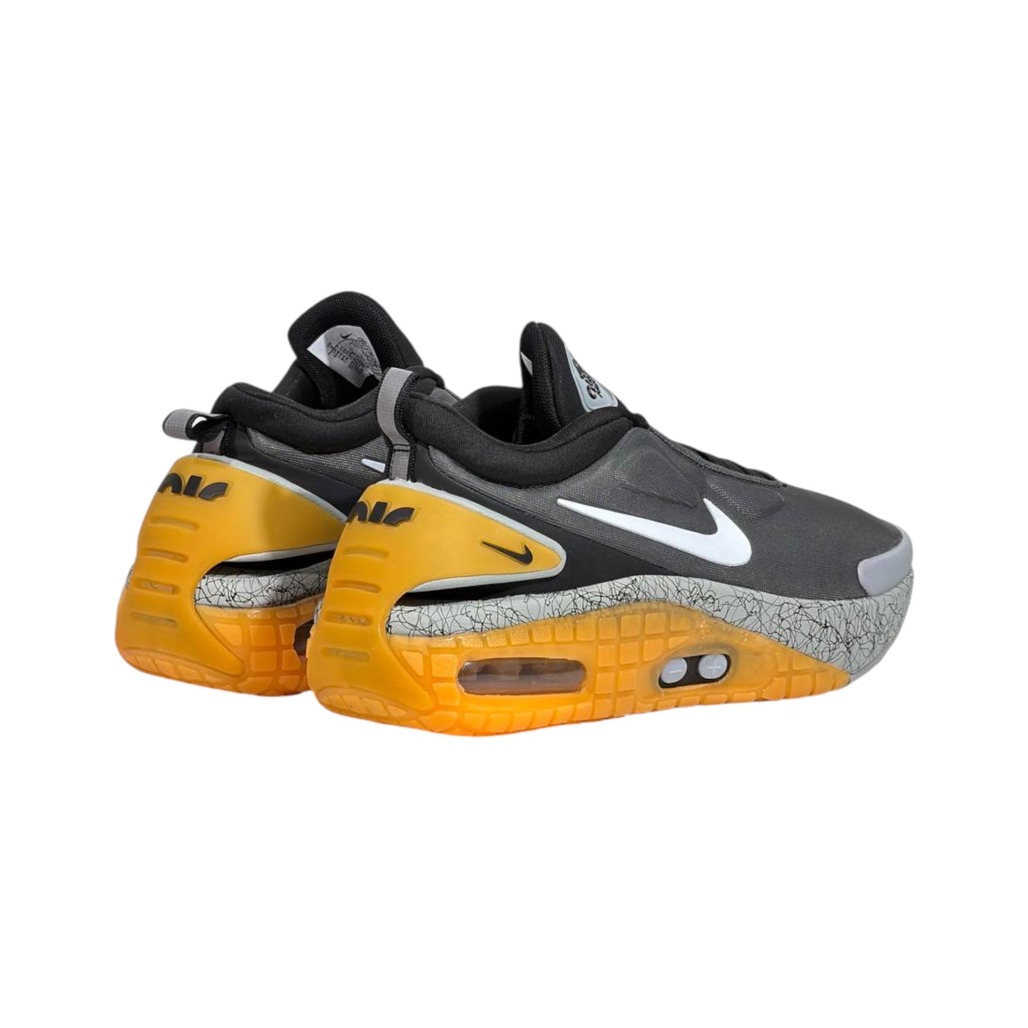 🩶🟡 Nike Air Max Slip-On Sneakers – Grey Volt Edition 👟⚡ - MASTERPIECE