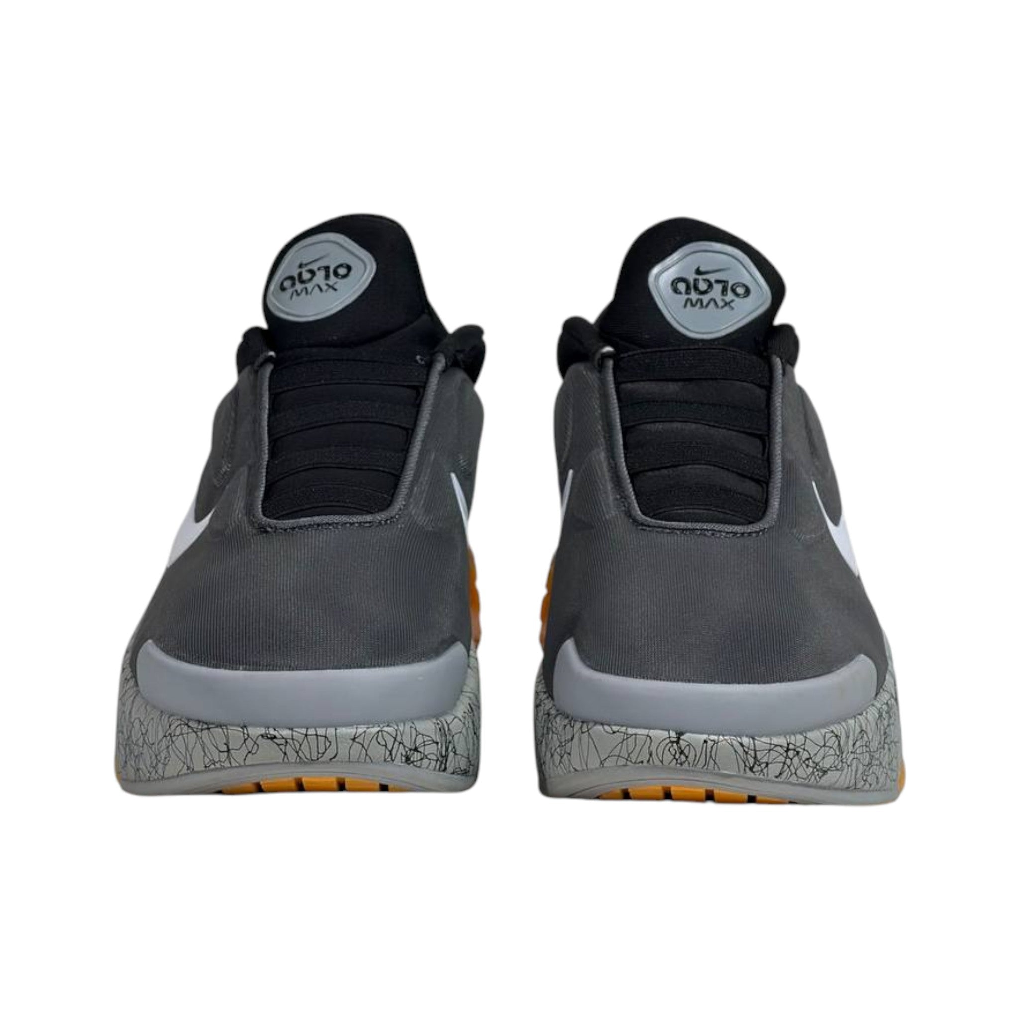 🩶🟡 Nike Air Max Slip-On Sneakers – Grey Volt Edition 👟⚡ - MASTERPIECE
