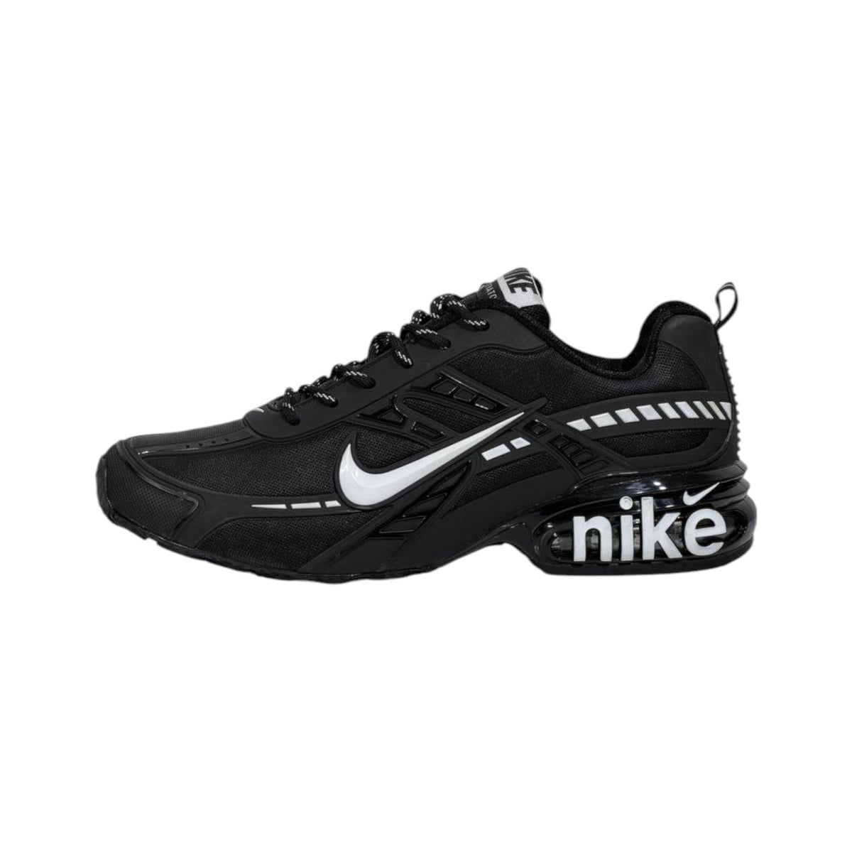 ⚡🖤 Nike Air Shox Black Silver Sneakers – Retro Streetwear Performance Shoes 👟🔥 - MASTERPIECE