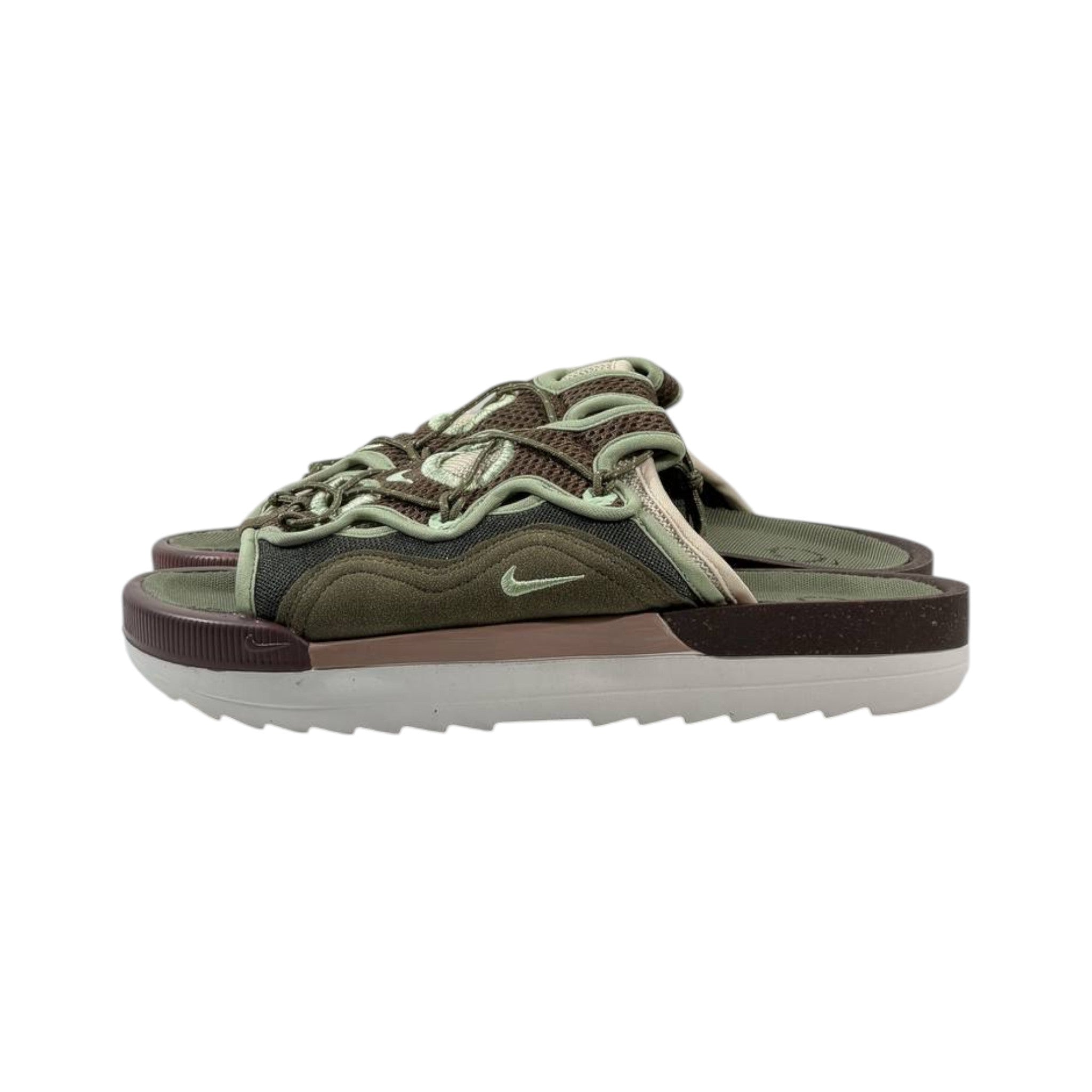 Nike Canyon Trek Slides – Olive Terrain Edition 🌿⚡ - MASTERPIECE