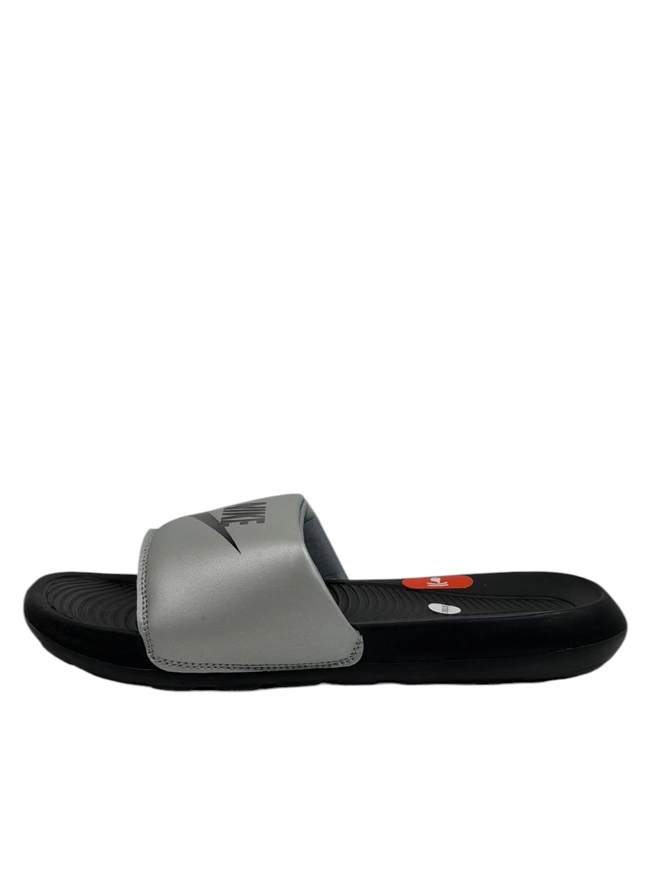 NIKE Comfort Slides – Grey & Black Edition 🖤⚡ - MASTERPIECE