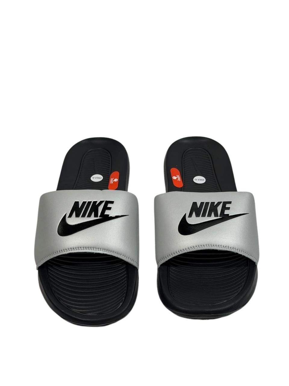 NIKE Comfort Slides – Grey & Black Edition 🖤⚡ - MASTERPIECE