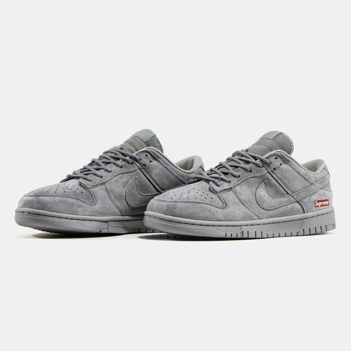 Nike Dunk Low – Grey Suede Supreme 🔥👟 - MASTERPIECE