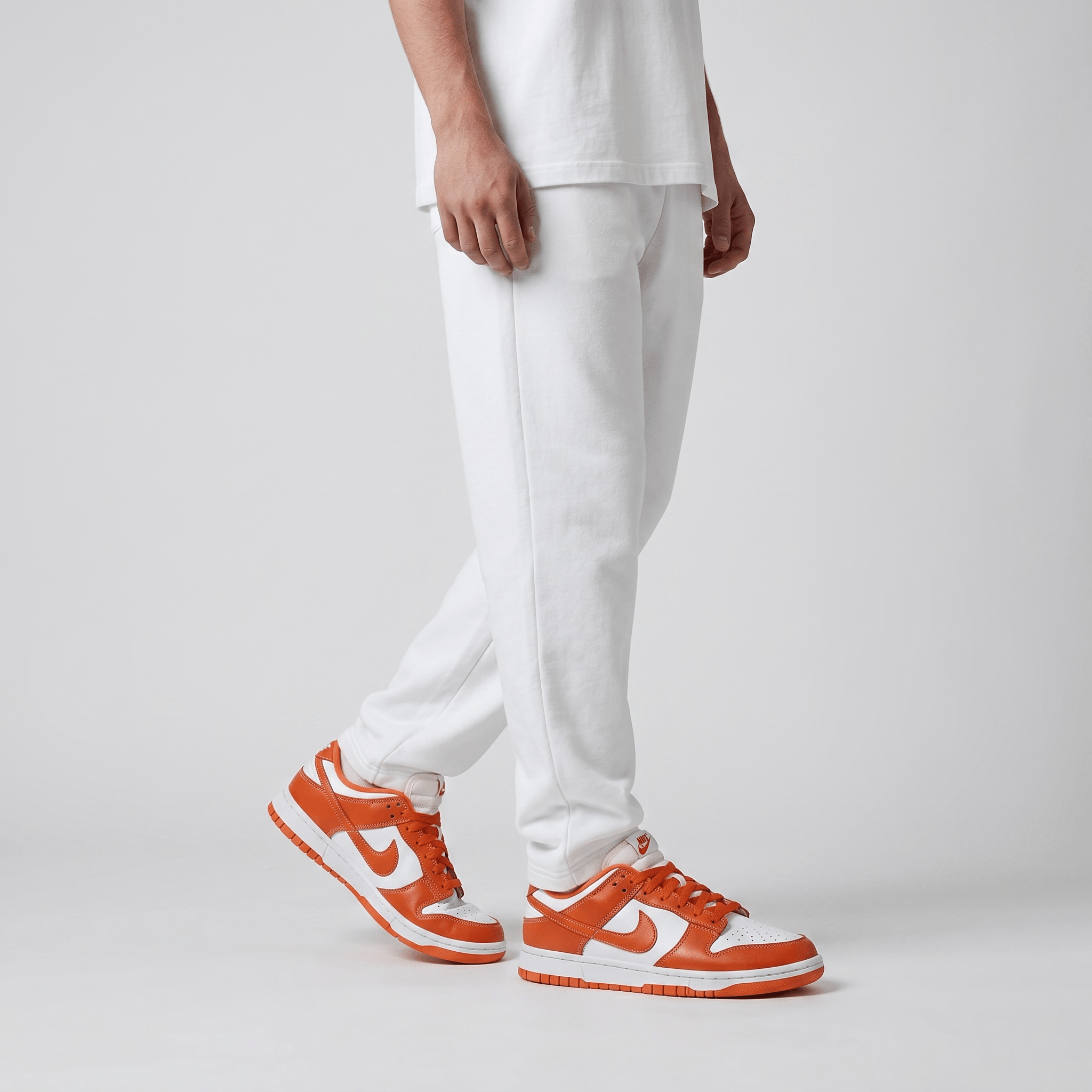 🧡🤍 Nike Dunk Low Orange Blaze Sneakers 👟🔥 - MASTERPIECE
