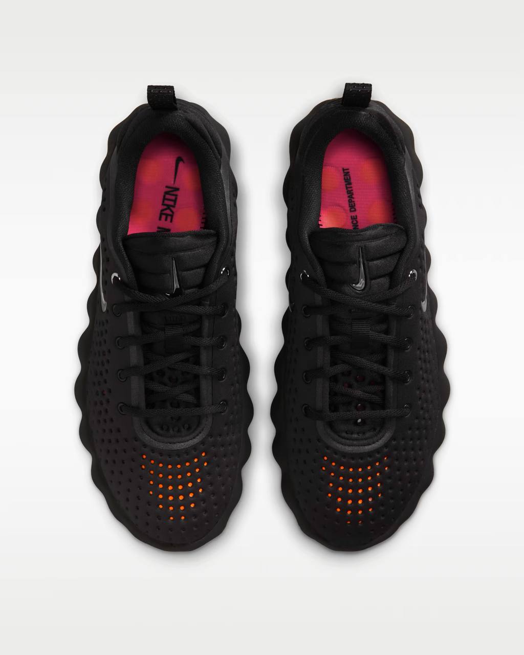 Nike Mind 001 Bubble Runner – Black & Lava Orange 🖤🧡 - MASTERPIECE