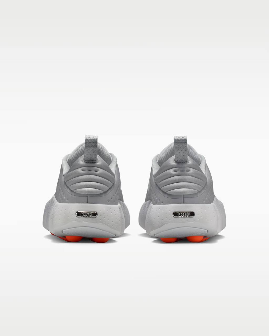 Nike Mind 001 Bubble Runner – Ice Grey & Lava Orange 🤍🧡 - MASTERPIECE