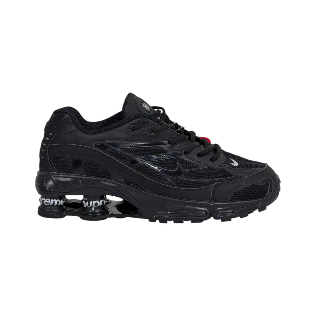 🔥👟 Nike Shox Ride 2 x Supreme Triple Black Limited Edition Sneakers – Premium Streetwear Cushion Running Shoes 🖤⚡ - MASTERPIECE