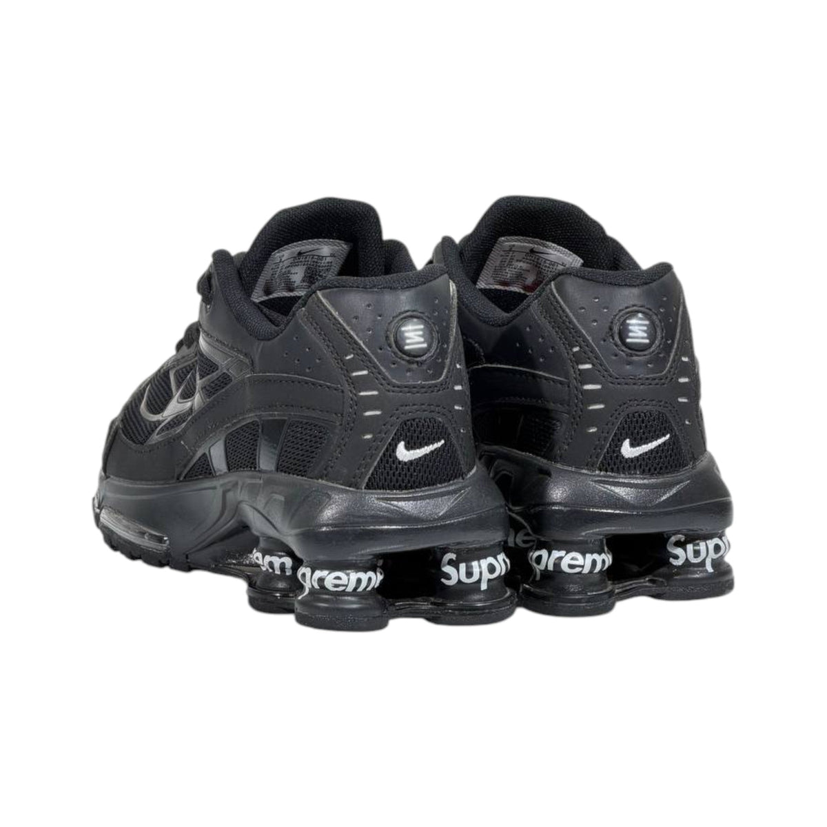 🔥👟 Nike Shox Ride 2 x Supreme Triple Black Limited Edition Sneakers – Premium Streetwear Cushion Running Shoes 🖤⚡ - MASTERPIECE