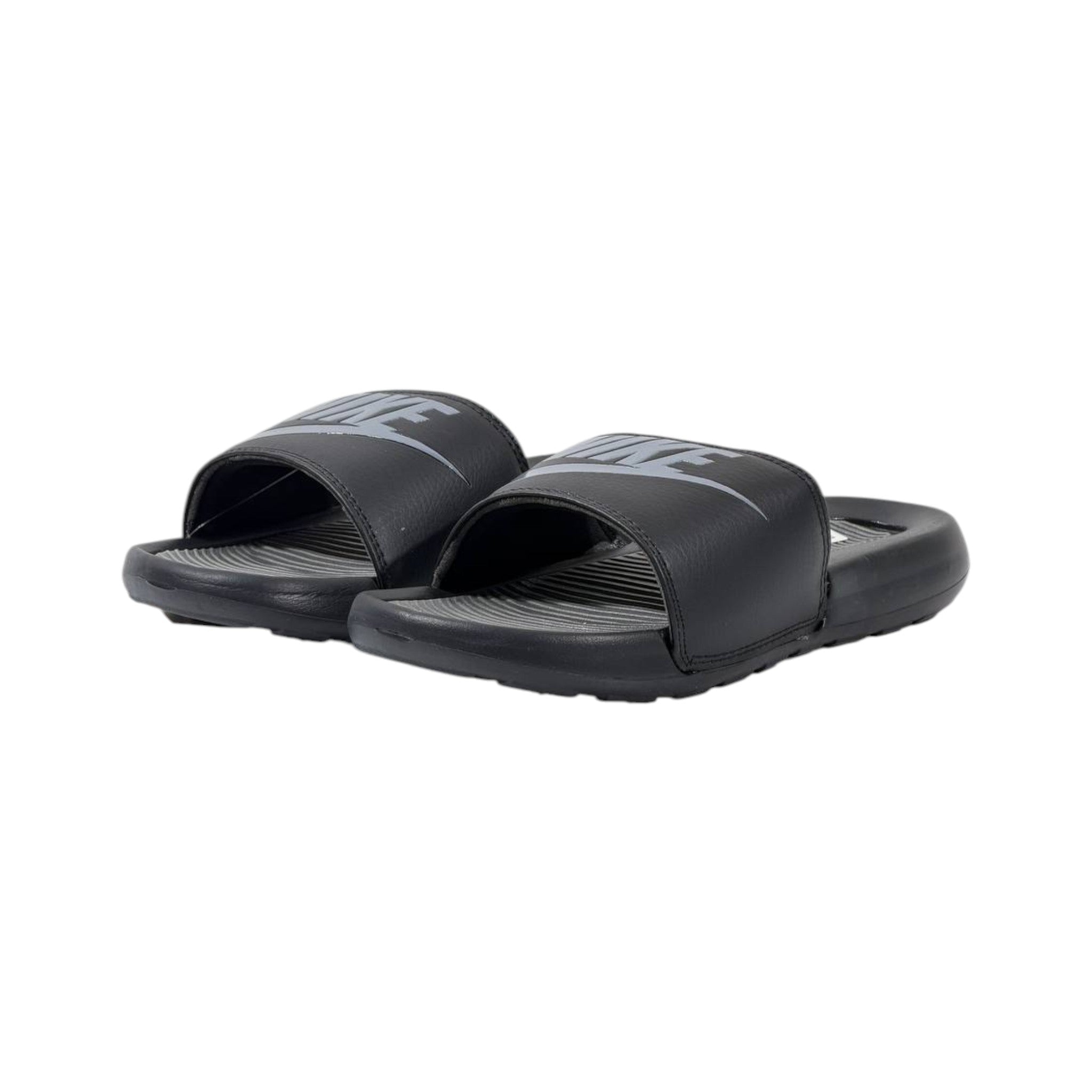 Nike Tech Comfort Slides – Black & Grey Edition 🖤⚡ - MASTERPIECE