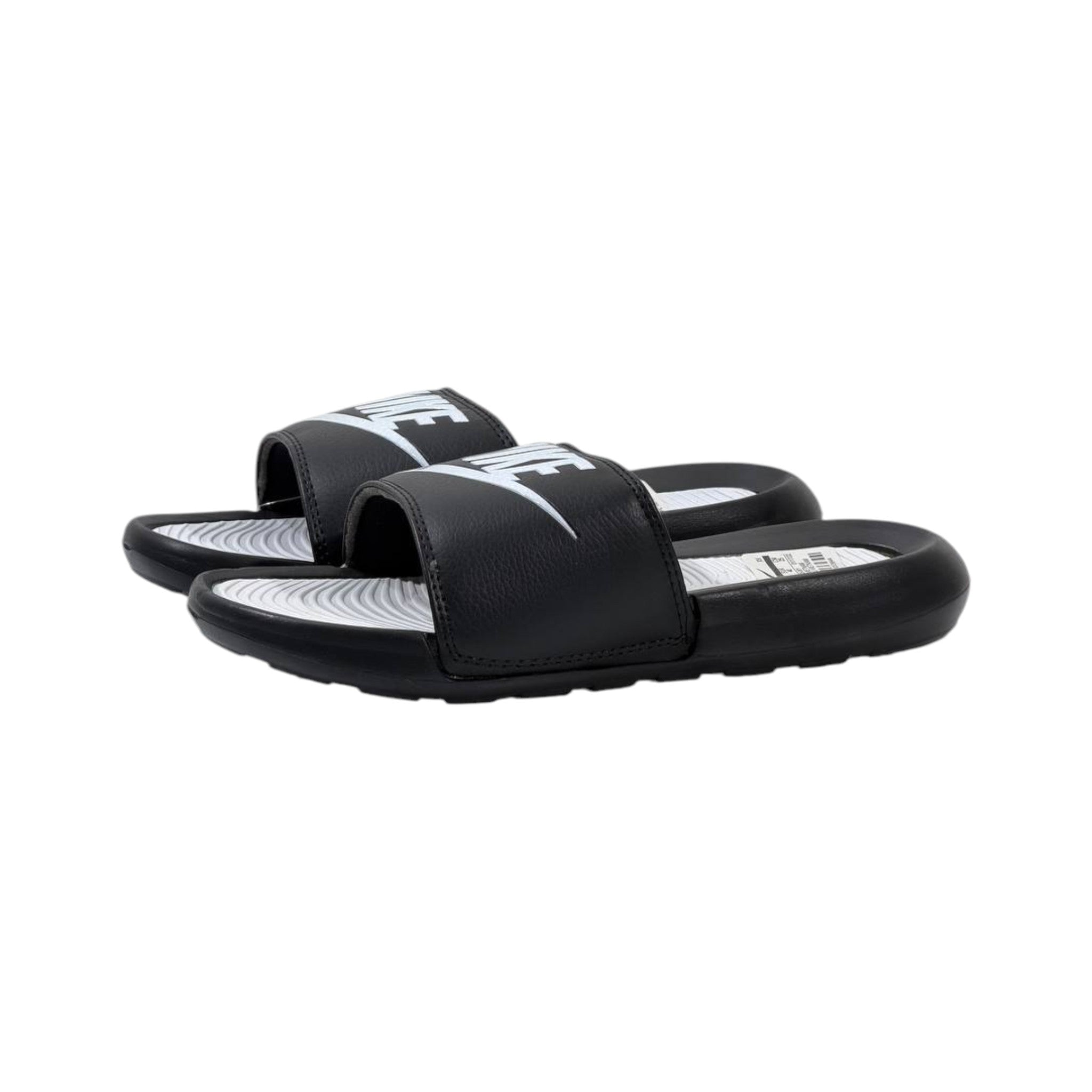 Nike Tech Essential Slides – Black & White Edition ⚫⚪🔥 - MASTERPIECE