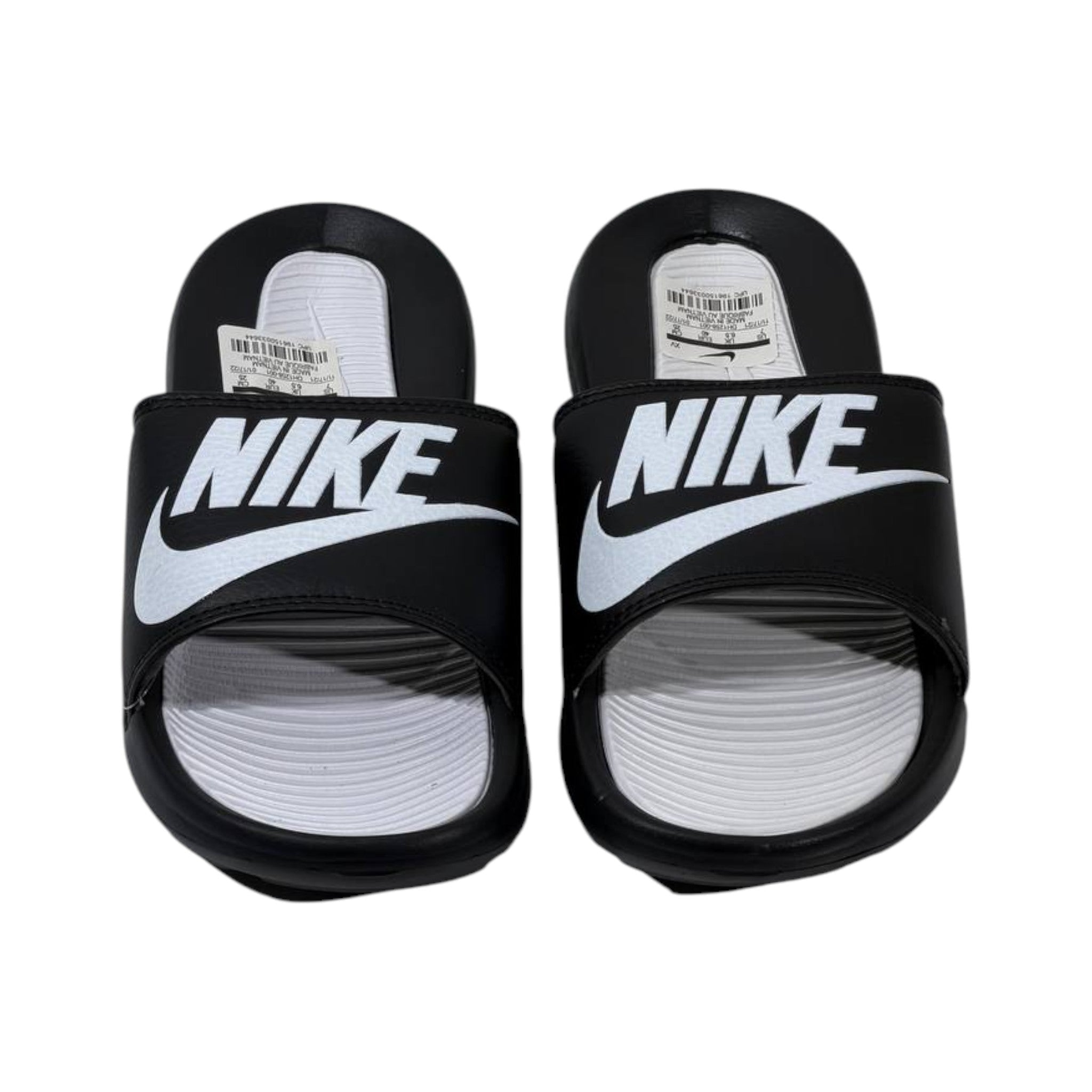 Nike Tech Essential Slides – Black & White Edition ⚫⚪🔥 - MASTERPIECE