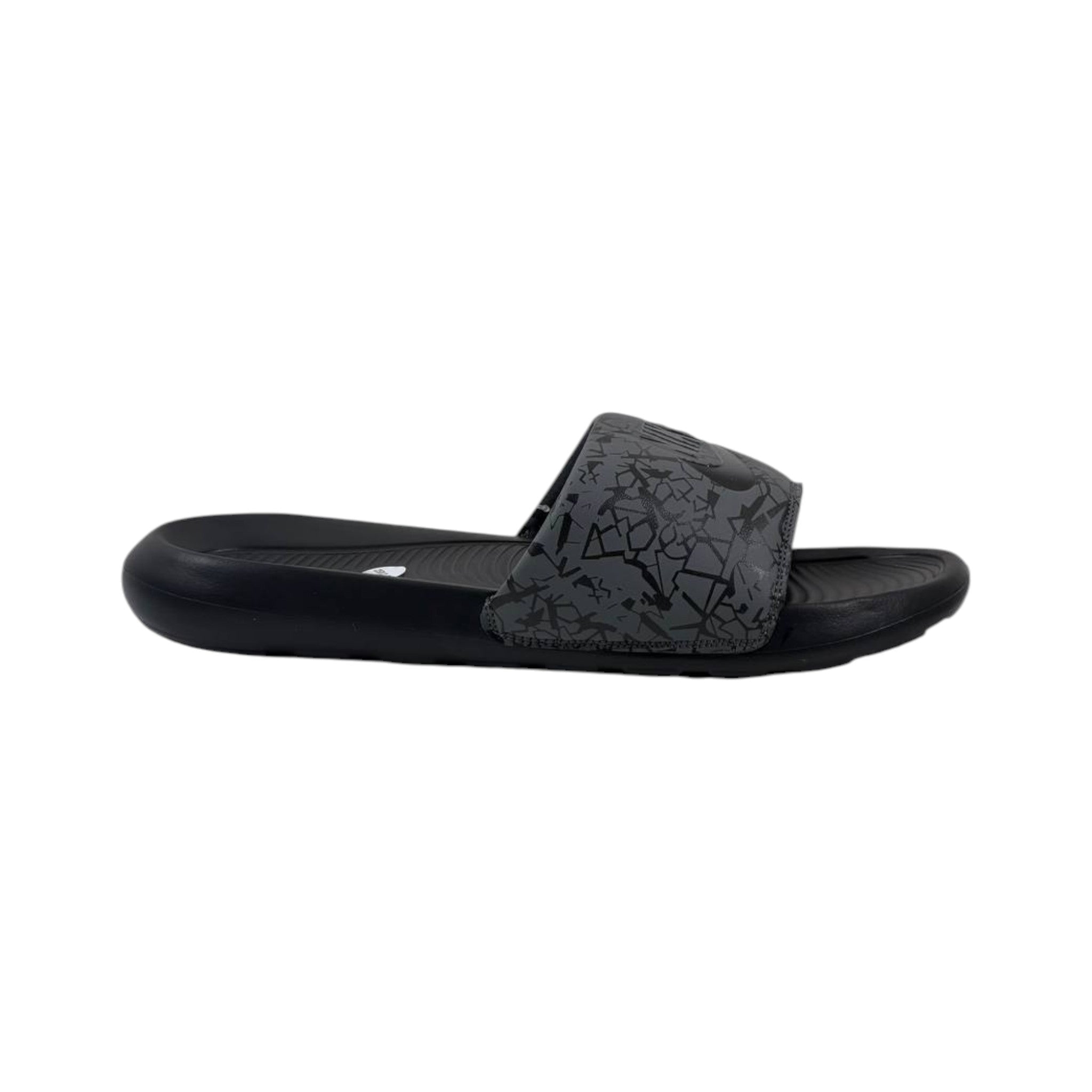 Nike Urban Crackle Slides – Grey/Black Edition ⚡🩶 - MASTERPIECE