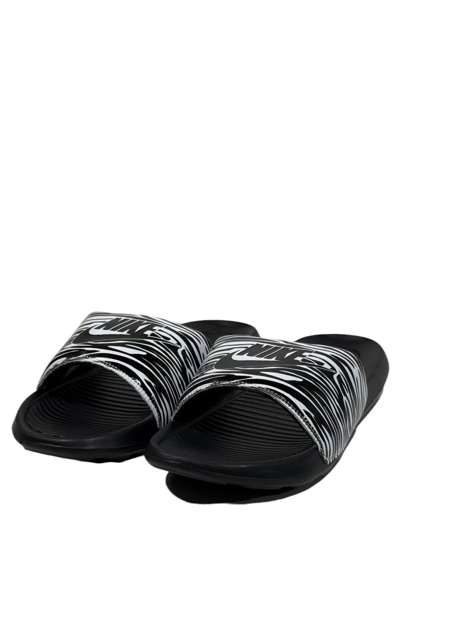 NIKE Zebra Slide Sandals – Black & White Edition 🖤⚡ - MASTERPIECE