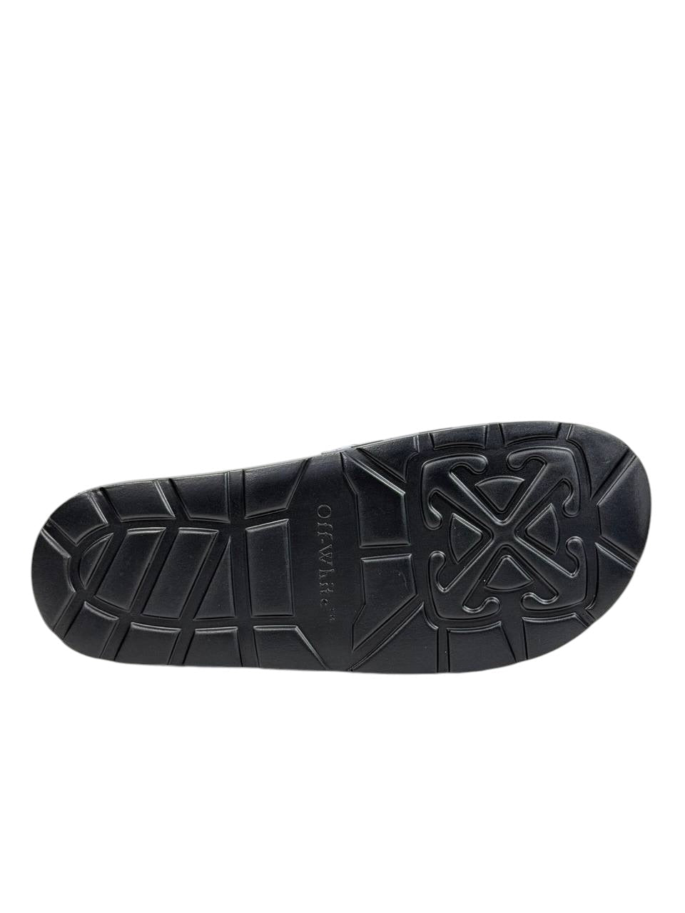 OFF-WHITE Industrial Stripe Slides – Black/White Edition ⚫⚪🔥 - MASTERPIECE