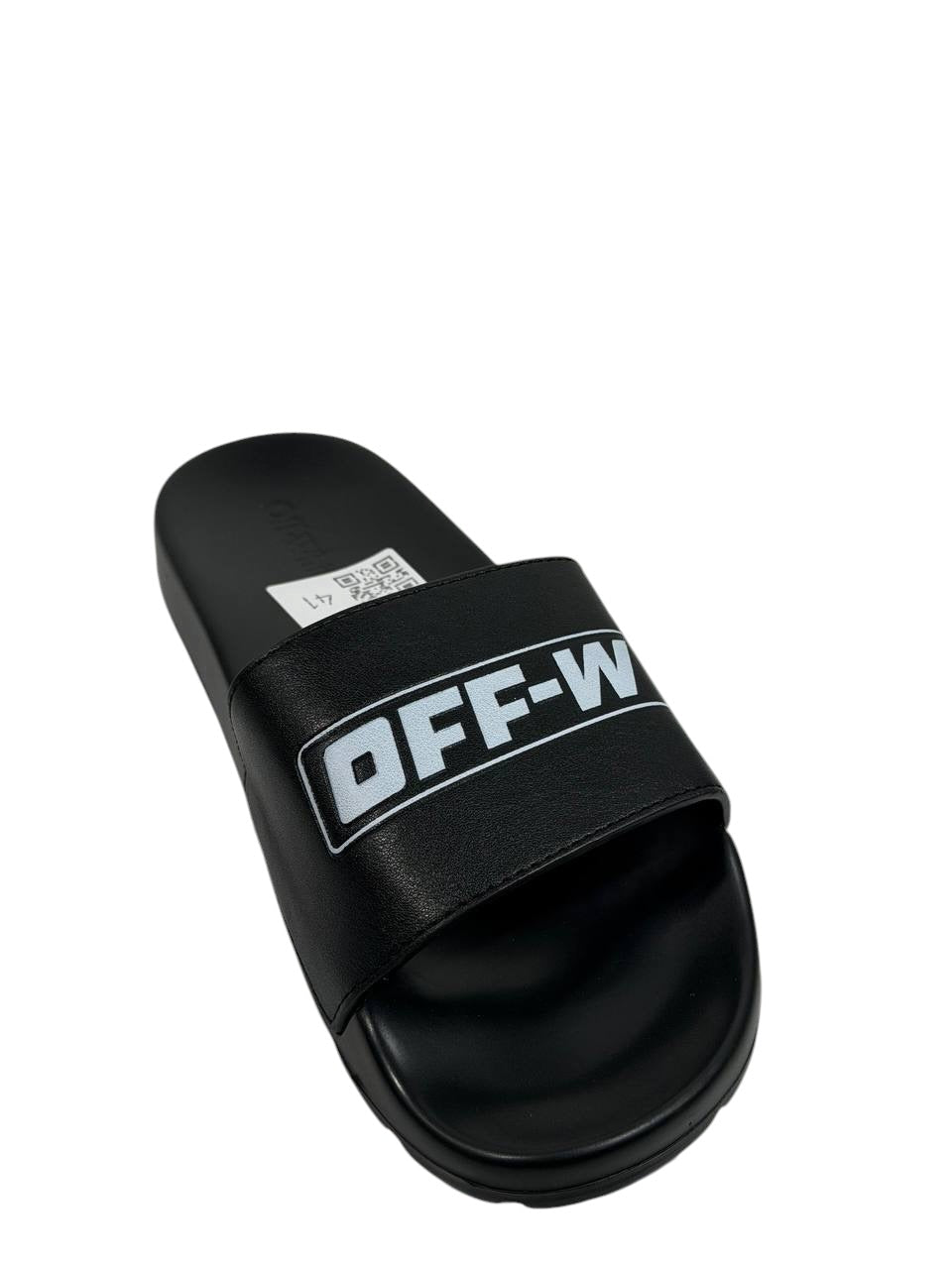 OFF-WHITE Logo Slides – Black Edition ⚫🔥 - MASTERPIECE