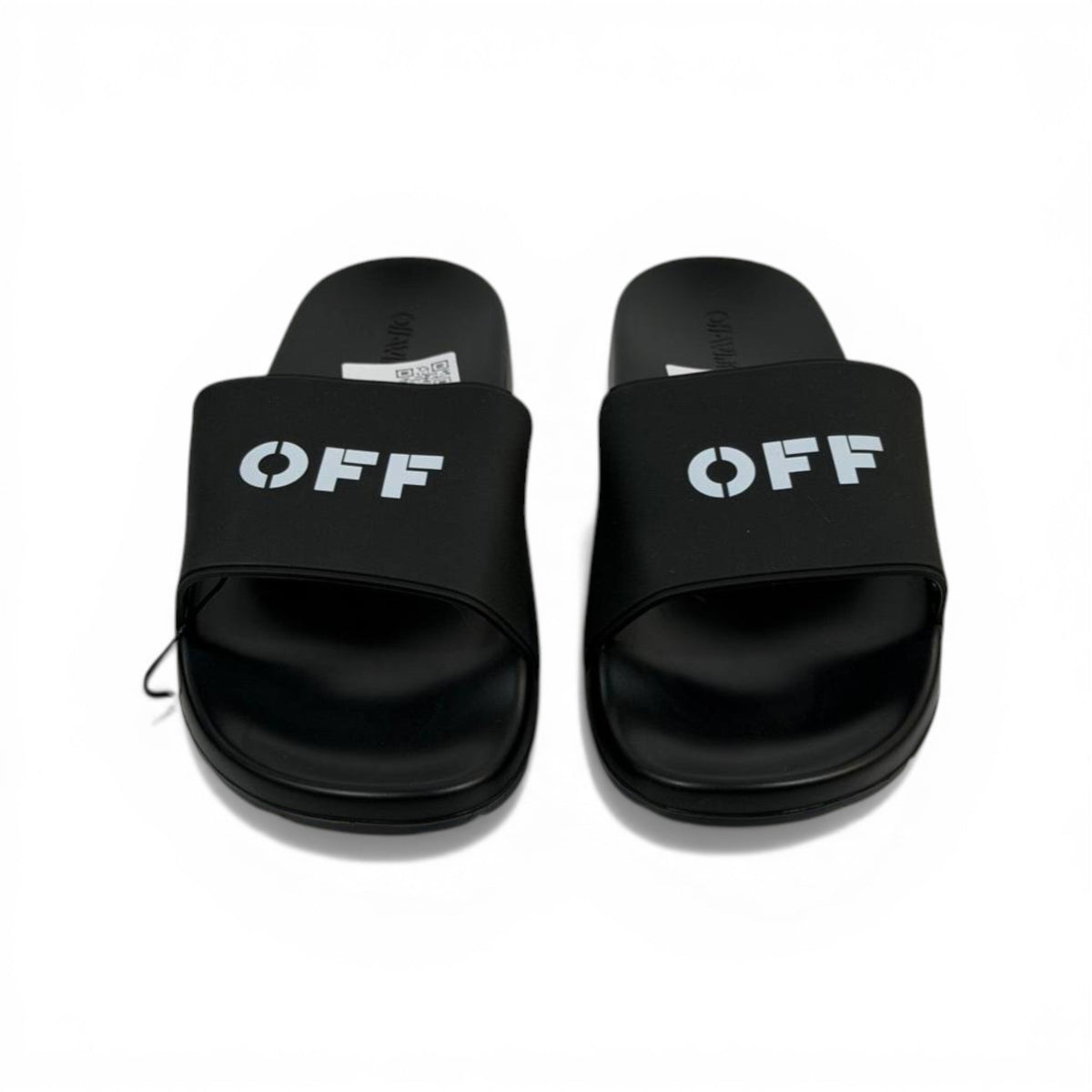 OFF-WHITE Luxury Black Slide Sandals – Minimal OFF Logo Design & Everyday Comfort 👟✨ - MASTERPIECE