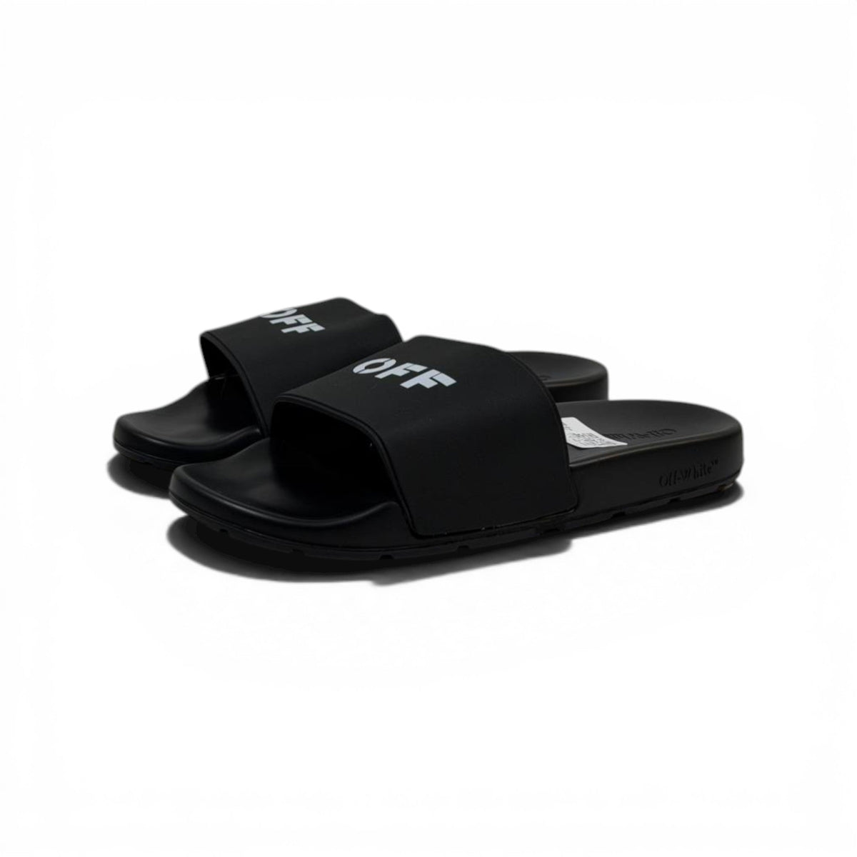 OFF-WHITE Luxury Black Slide Sandals – Minimal OFF Logo Design & Everyday Comfort 👟✨ - MASTERPIECE