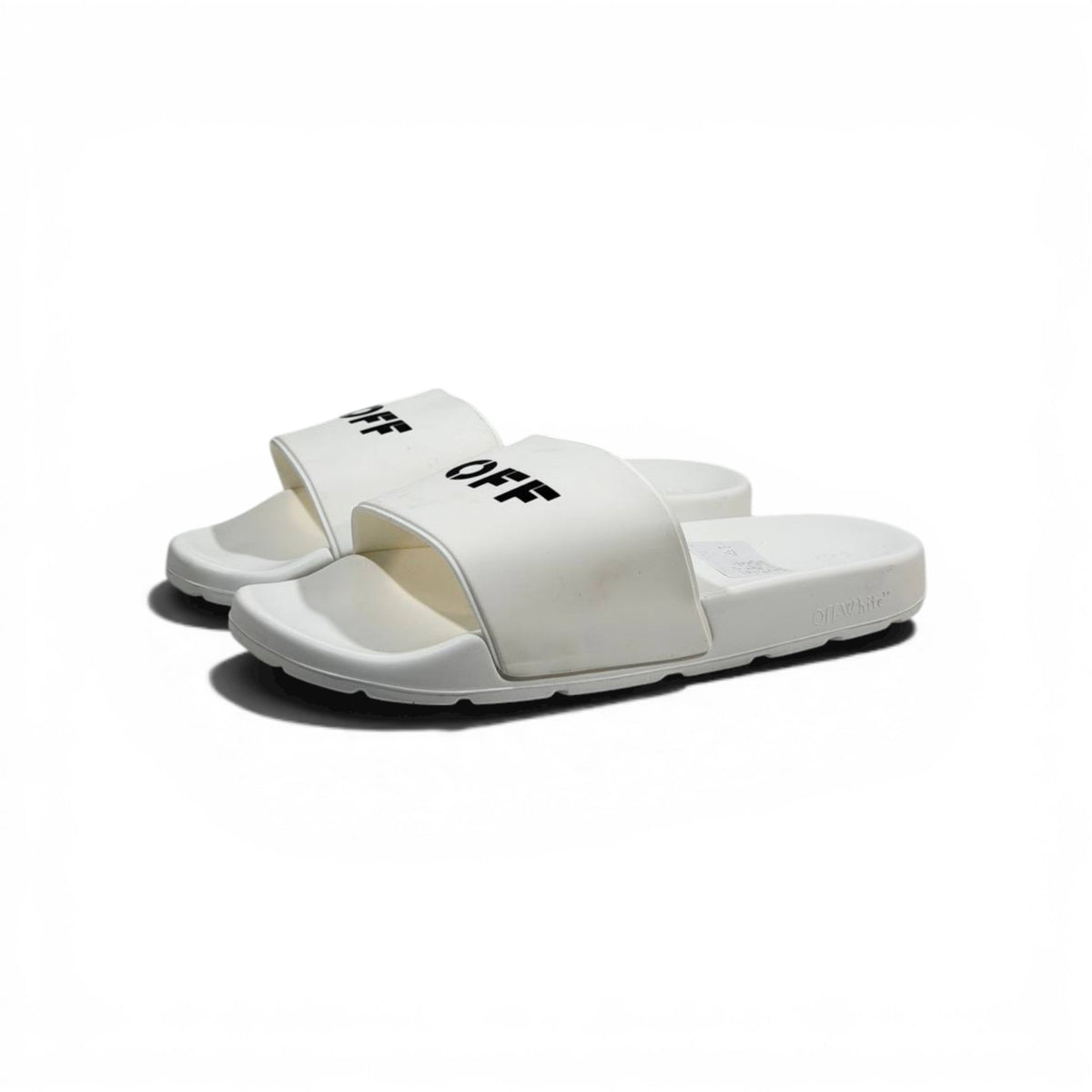 OFF-WHITE Luxury White Slide Sandals – Minimal Logo Design & Everyday Premium Comfort 👟✨ - MASTERPIECE