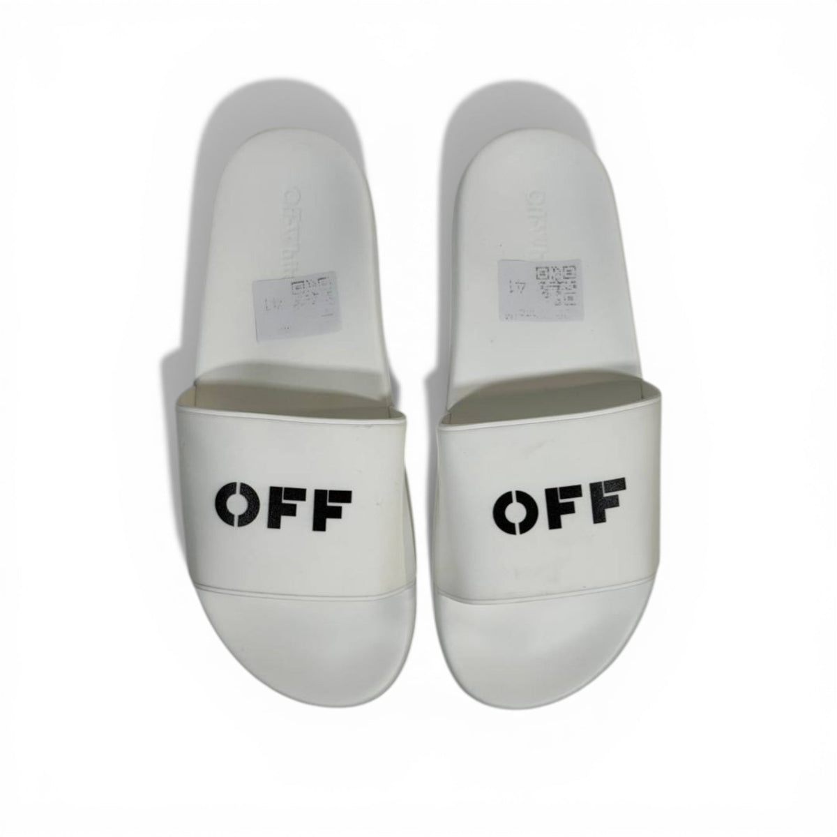 OFF-WHITE Luxury White Slide Sandals – Minimal Logo Design & Everyday Premium Comfort 👟✨ - MASTERPIECE