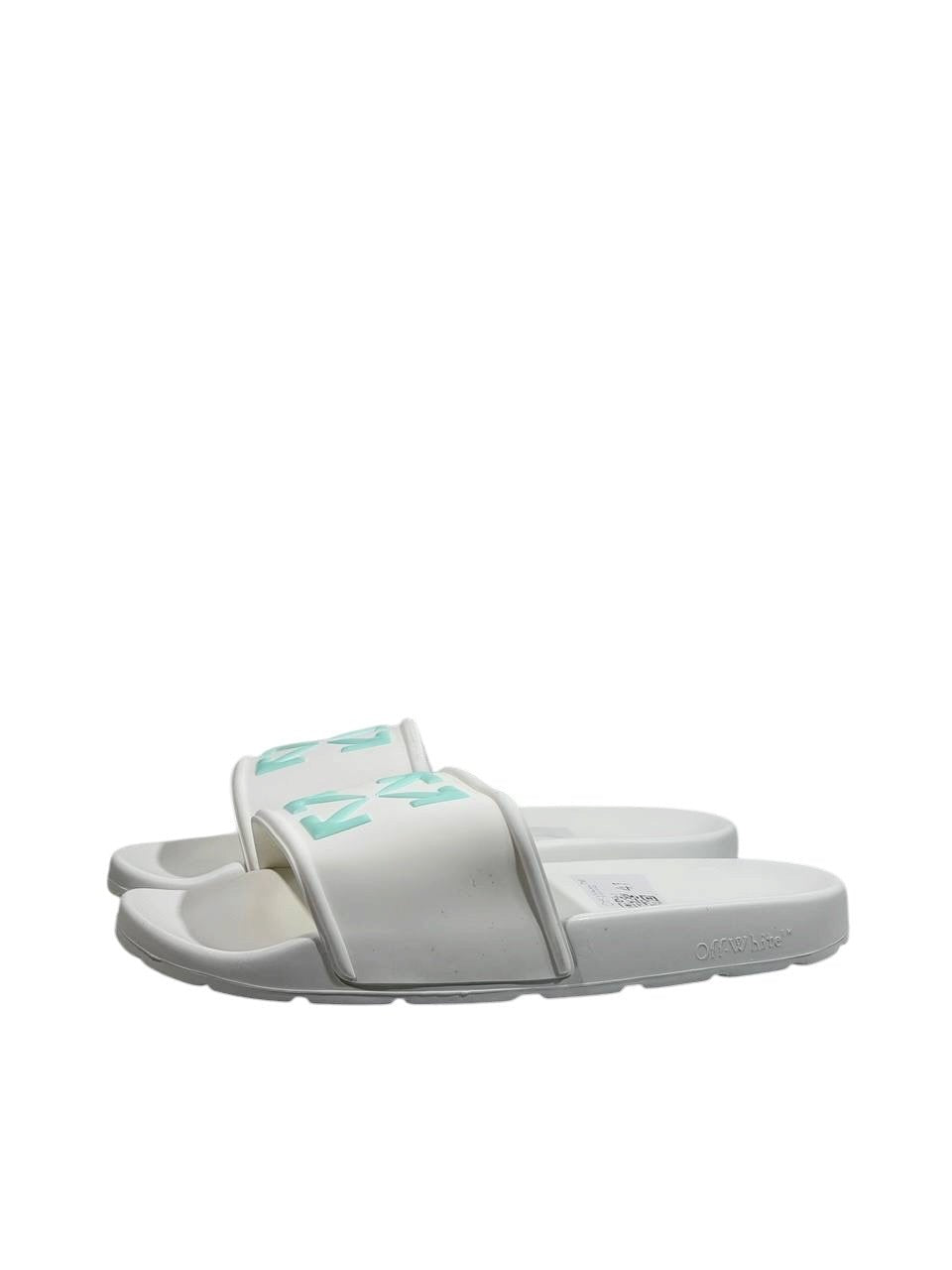 OFF-WHITE Slides – White Mint Arrow Edition 🤍💚 - MASTERPIECE