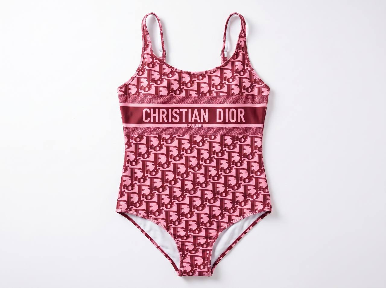 Dior Oblique One-Piece Swimsuit – Pink