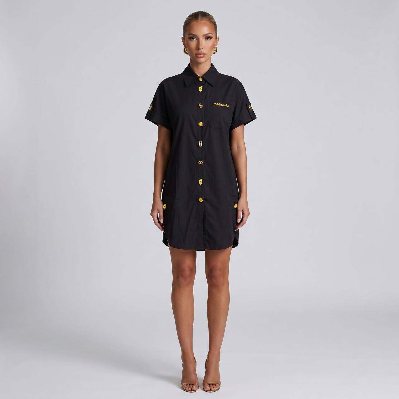 Schiaparelli Embellished Shirt Dress