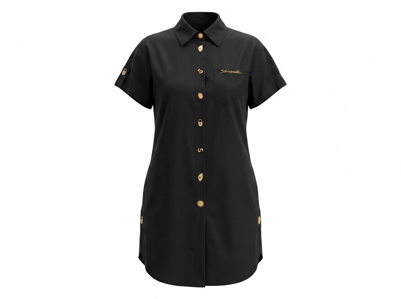 Schiaparelli Embellished Shirt Dress